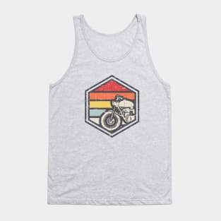 Retro Badge Biker Tank Top